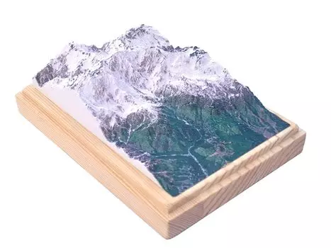Kamidake of Hakuba Sanzan “1/100,000th (Spring)” (kit)