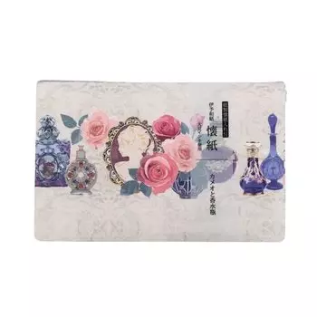 Kamiiso Kimono Beauty Paper Paper with Case Cameo and Perfume Bottle 175mm x 145mm 20 Pieces No.3507