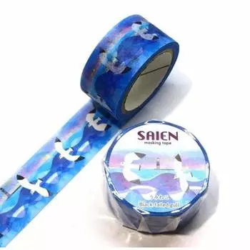 kamiiso Sai Saien Masking Tape Masking Tape Washi Tape 20mm Seagull