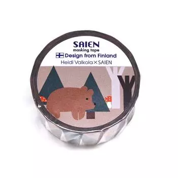 Kamiiso Sansho Domestic Washi Masking Tape in Made Japan20mm5mBearSAIENTR-4019