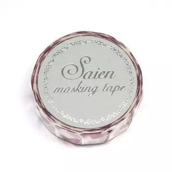 Kamiiso Sansho Domestic Washi Masking Tape in x 7m Heart Foil Made Japan 15mm SAIENUR-3051 Washi,