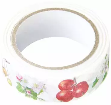 Kamiiso Sansho Masking Tape Apple Flower and Fruit 15mm x 7m GR-0022