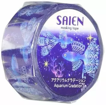 Kamiiso Sansho Masking Tape Aquarium Gradient 20mm x 7m UR-4003