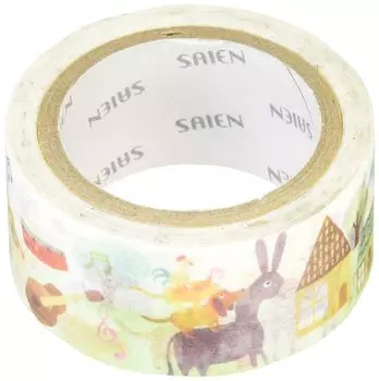 Kamiiso Sansho Masking Tape Bremen Musicians 20mm x 7m UR-4004