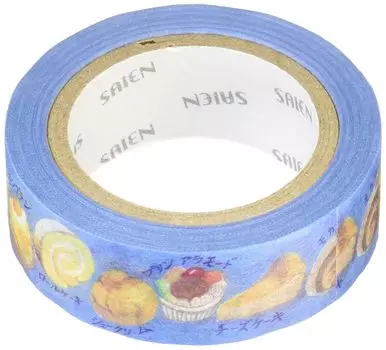 Kamiiso Sansho Masking Tape Japanese Cake 15mm x 10m TR-0062