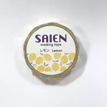 Малярная лента Kamiiso Sansho лимонная 15 мм x 10 м UR-0163