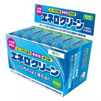 KAMINAGA Enero Clean 69 г Набор из 24 твердых коммерческих стойких мыла Enero Clean Грязевые пятна Бейсбольная футбольная форма Носки Обувь для дома Кровь Таби M-1 синий