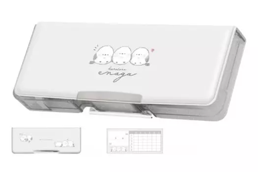 Kamio Japan Compact pen case korokoro enaga Shimaenaga 221297 double-sided