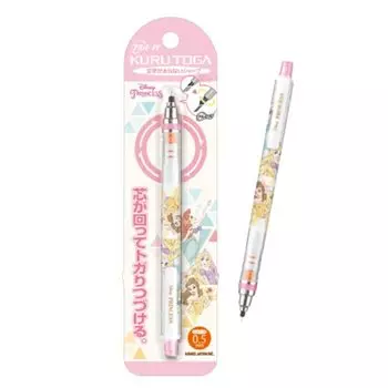 Kamio Japan Mitsubishi Pencil Kurutoga KURU TOGA грифель Disney Disney 0,5 мм (300086 Принцесса)