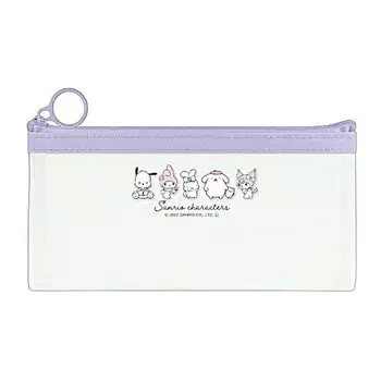 Kamio Japan Sanrio Characters Прозрачный плоский пенал [012959]