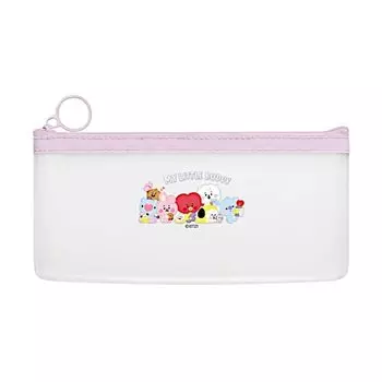 Kamiojapan BT21 Прозрачный плоский пенал Chibi Nui