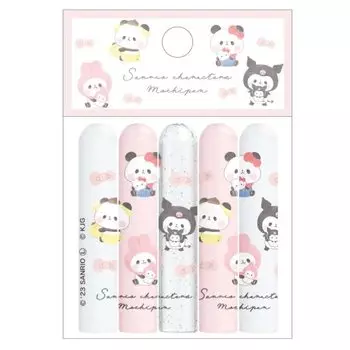 Kamiojapan Mochimochi Panda Sanrio Characters Set of 5 Pencil Coordination Sanrio [Pencil Cap] Covers/Osoro