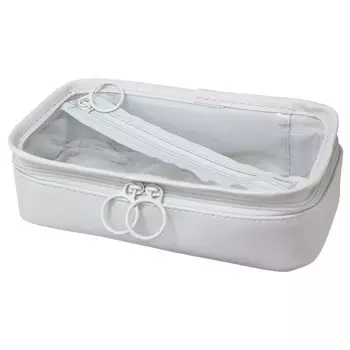 Kamiojapan Zipper Clear Pen Pouch [Gray/GRAY]