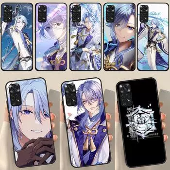 Kamisato Ayato Genshin Impact для Redmi Note 12 Pro Plus Чехол для Redmi Note 10 8 9 11 Pro 12S 11S 10S 9S 9C 10C 12C Чехол Redmi Note 8T