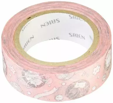 Kamiso Sansho Masking Tape Hedgehog 15mm x 10m UR-0021