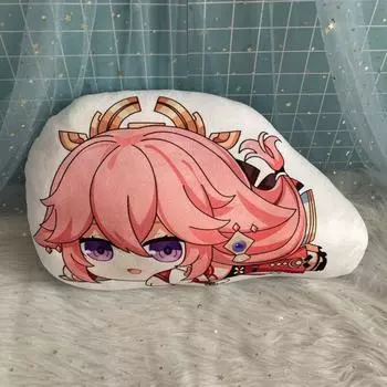 Kamizato Impact Genshin Ayaka Yae Miko Sleepy Plush Doll Cushion Pillow Gift Yae Miko,Pendant