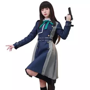 Камизуэ Рёхин Такина Иноуэ Косплей Костюм Униформа Licorice Recoil Косплей Персонаж Косплей Костюм для взрослых на мероприятие Культурный фестиваль Костюм для сцены