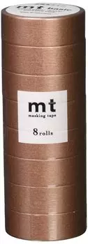 Kamoi Kakoshi mt Masking Tape 8P Width 15mm x 7m 534 High Brightness Bronze MT08P534