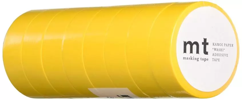 Kamoi Kakoshi mt masking tape 8P width 15mm x 7m 184 Yellow MT08P184R