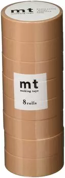 Kamoi Kakoshi mt Masking Tape 8P Width 15mm x 7m 202 Cork MT08P202R