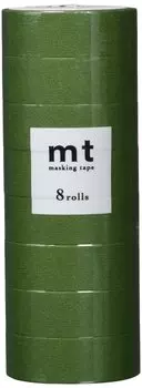 Kamoi Kakoshi mt Masking Tape 8P Width 15mm x 7m 527 Matte Olive Green MT08P527