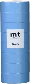 Kamoi Kakoshi mt Masking Tape 8P Width 15mm x 7m 514 Matte Light Blue MT08P514