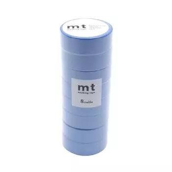 Kamoi Kakoshi mt Masking Tape 8P Width 15mm x 7m 183 Blue MT08P183R