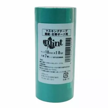 Kamoi Processed Paper Kamoi Masking Tape Mint for Wallpaper 7 Rolls 18mm x 18M