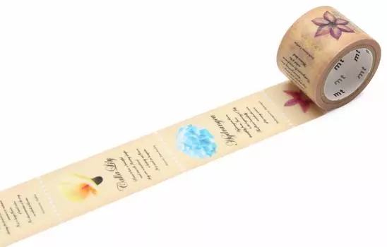 Kamoi Processed Paper Masking Tape mt fab Perforated Flower 25mm x 3m