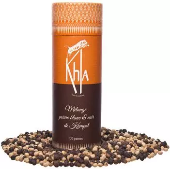 Kampot PGI Premium Black & White Pepper Mix в зернах 120 гр