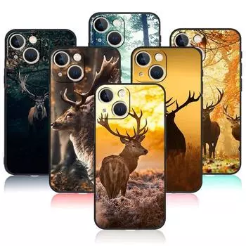 Камуфляж для охоты на оленей для iPhone 11 12 8 Plus 7 XR X XS 14 13 Pro Max 5S SE2022 Mini SE SE2 6S 6, защитный чехол для ячеек iPhone 14
