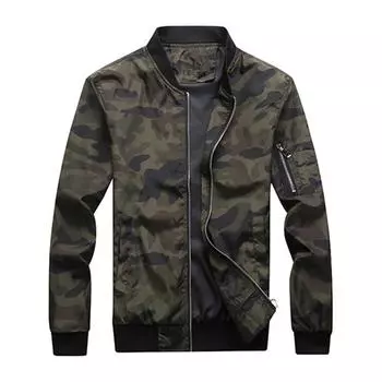 Камуфляжная куртка для мужчин на весну и осень, облегающая, повседневная, для подростков, повседневная куртка M серый