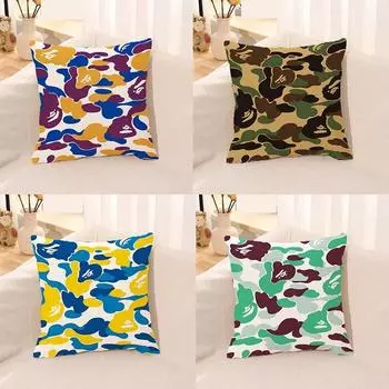 Камуфляжная подушка, домашняя аниме-наволочка, диван 40x40cm