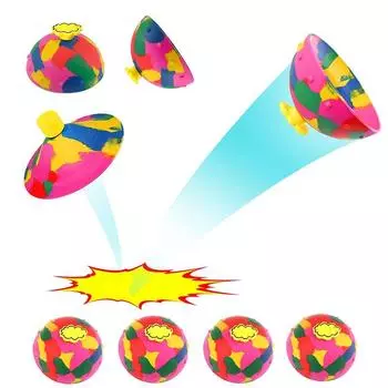 Камуфляжная прыгающая чаша, прыгающий мяч из натурального каучука, игрушка для декомпрессии и вентиляции With lights