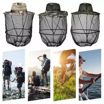 Камуфляжная рыболовная шапка с дышащей сеткой, защита от ультрафиолета, быстросохнущая, для мужчин и женщин, для походов, кемпинга, скалолазания, защитная сетка для лица E