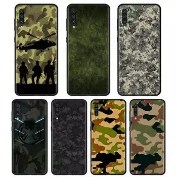 Камуфляжный армейский чехол для телефона в стиле милитари для Samsung Galaxy A50 A70 A10 A20 A30 A20e A10s A20s A12 A21s A52 A51 A31 A03s, мягкий Samsung A10