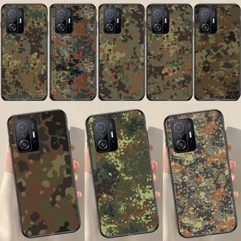 Камуфляжный камуфляжный чехол Flecktarn для POCO X5 X3 F5 Pro X4 F4 GT M5s C40 F3 для Xiaomi 13 Lite 12 11T 12T Pro 12X POCO X4 Pro 5G