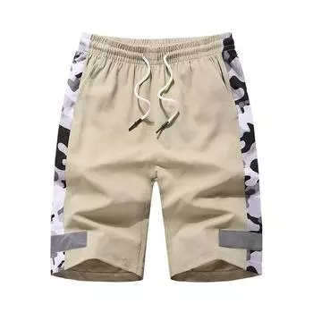 Камуфляжный комбинезон, короткие брюки, мужские повседневные спортивные брюки с пятью точками, мужские повседневные короткие брюки больших размеров 8XL