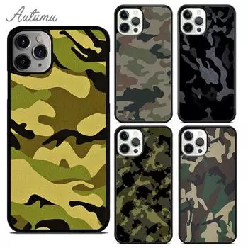 Камуфляжный модный чехол для iPhone 11 12 13 14 Pro Max mini X XR XS SE 2020 6S 7 8 Plus Samsung Galaxy S21 S22 Cover iPhone 6plus