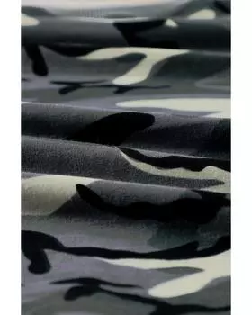 Камуфляжный свитер-пуловер Azura Exchange с разрезами M зелёный