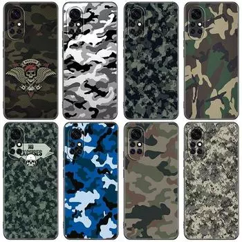 Камуфляжный военный камуфляжный чехол для телефона для Huawei Honor 60 50 Mate 40 30 20 10 Lite Nova 9 8 Pro 7 SE Y60 30S 8i 7i 5T Premium Huawei Nova 9