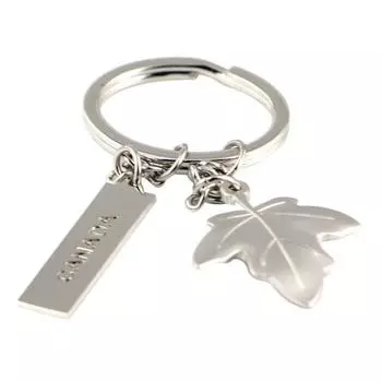 КАНАДА Резной брелок с надписью «Кленовый лист» и держатель для ключей