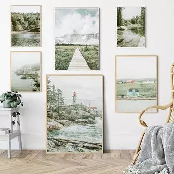 Канадская галерея природы настенный плакат путешествия художественная печать канадское озеро холст картина скандинавская гостиная домашний декор фотографии 21x30cm No Framed