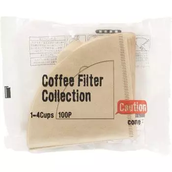 Kanae Shiko conical coffee filter 1 to 4 100 pieces (for cups)