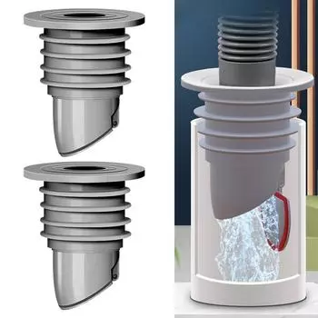 Канализационный сифон силиконовый уплотнитель для сливной трубы заглушка для кухонной раковины канализационная заглушка аксессуары для ванной комнаты сифонная труба ванна предметы для слива дома крышка серый