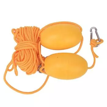 Канат для каяка, лодки, с плавающим шариком, крючок из нержавеющей стали для рыбалки, дрейфующие якоря