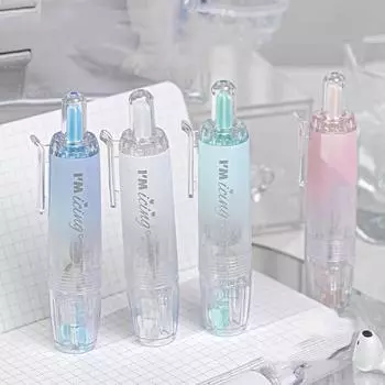 Канцелярская корректирующая лента Прозрачная градиентная цветная корректирующая лента для детей Корректирующая лента Милые школьные принадлежности