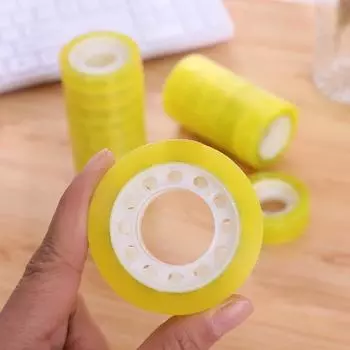 Канцелярская прозрачная лента 12 мм упаковочная лента для запечатывания 30 метров прозрачная лента белый