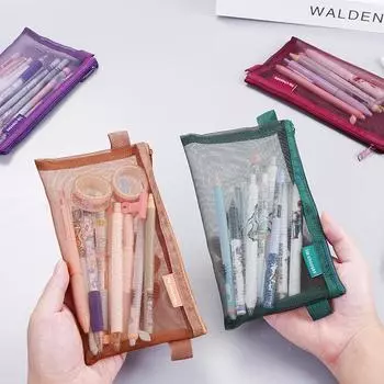 Канцелярская сумка Функциональная Вместительная Удобная Высокоемкая Прочный Многофункциональный Органайзер Для Хранения Пенал Сетка