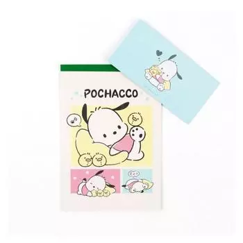 Канцелярские конверты с персонажами Sanrio, 3 шт., Pochaco